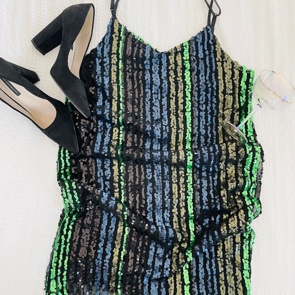 Rachel Zoe Sequin Sheath Dress - Picture 1 of 5